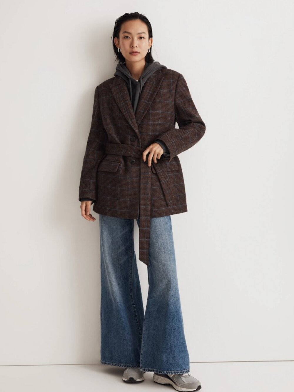 Madewell The Bedford Oversized Belted Blazer Size 10 NWT